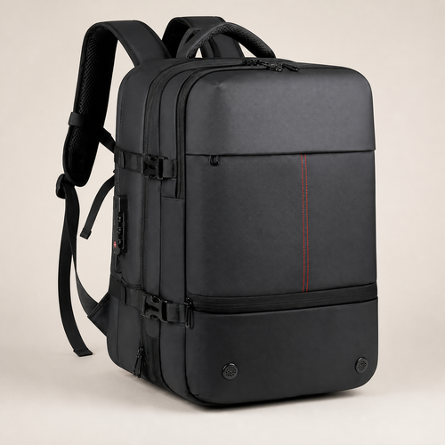 KAEL Expandable Vacuum Travel Backpack in grey