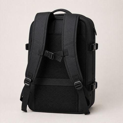 KAVEN expandable travel backpack rear view
