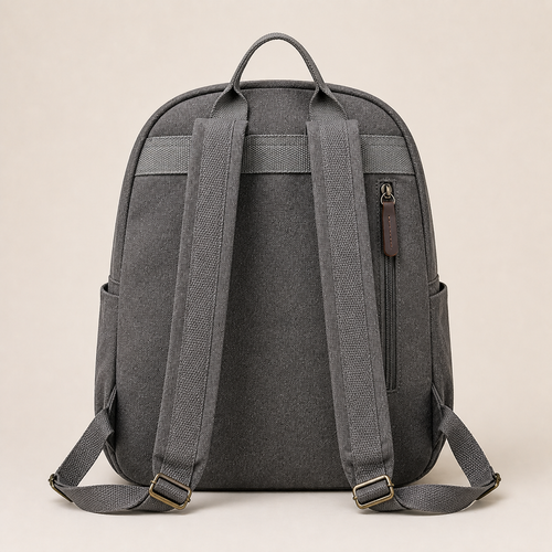MIREN canvas everyday backpack rear view
