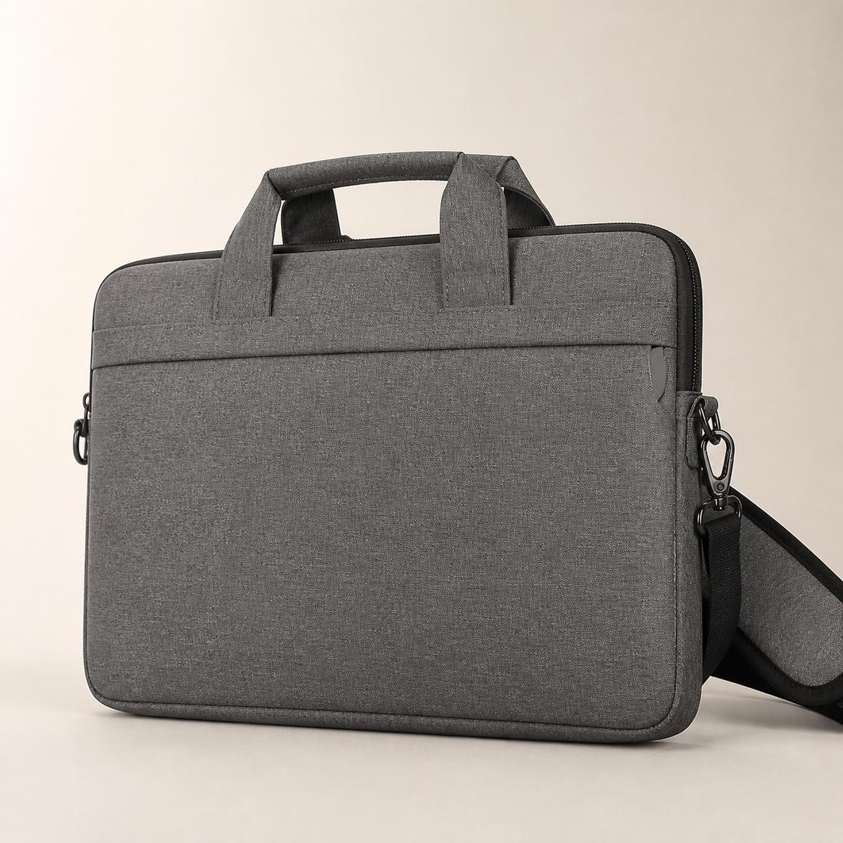STRAYN deep grey padded laptop briefcase