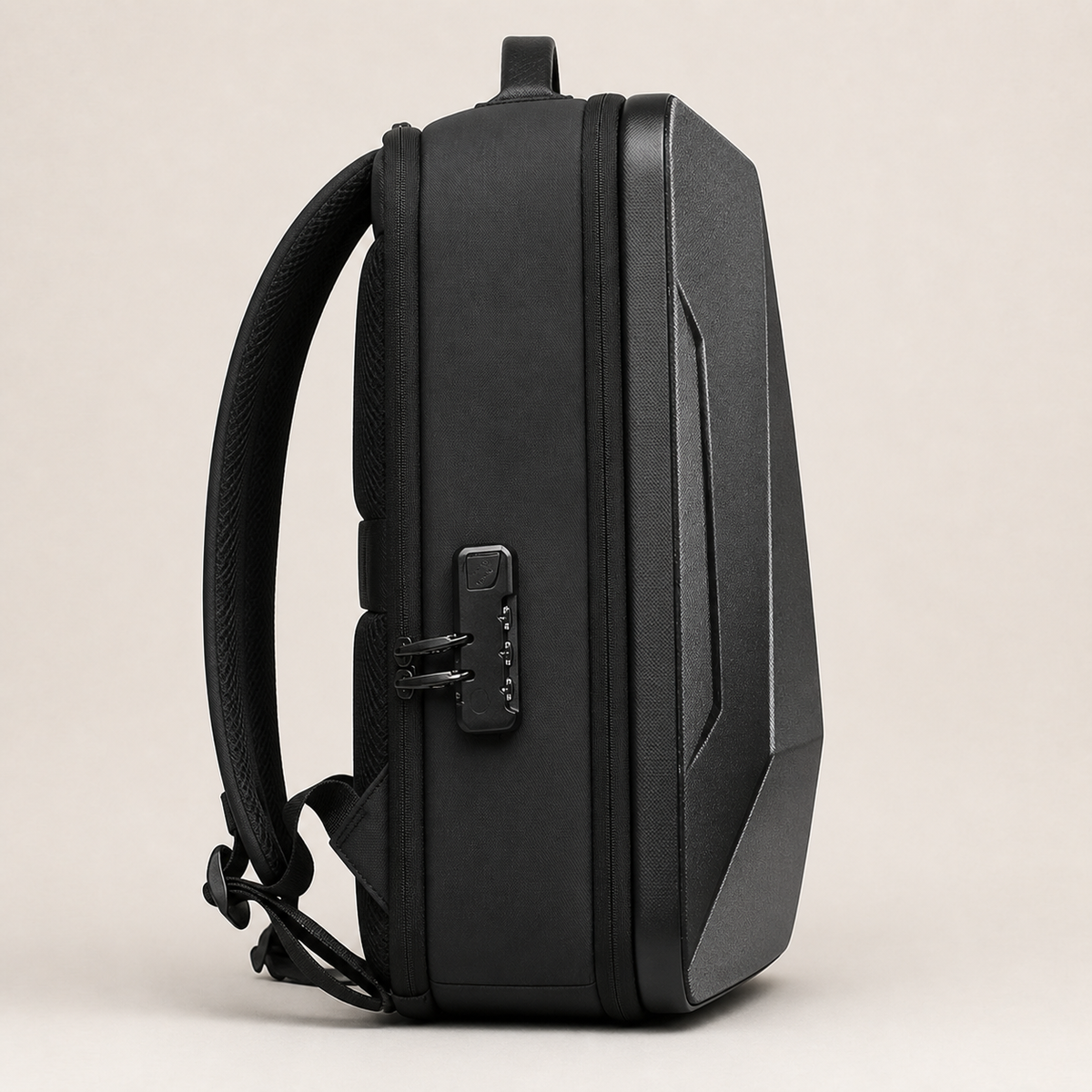 ZOREN expandable structured backpack side profile